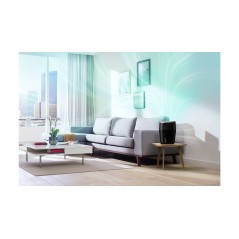 Philips Series 2000 HU4813 Humidifier - Elegant Black & Silver Design for Optimal Comfort